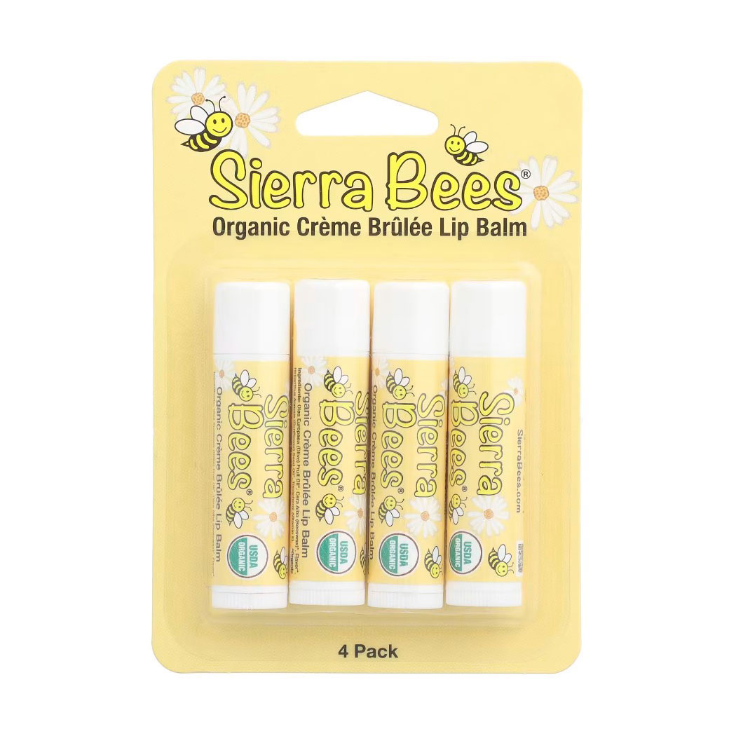 Набір бальзамів для губ Sierra Bees Крем-брюле, 4*4.25 г